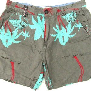 Katin Men's Handcraft Palm Trees Shorts Linen